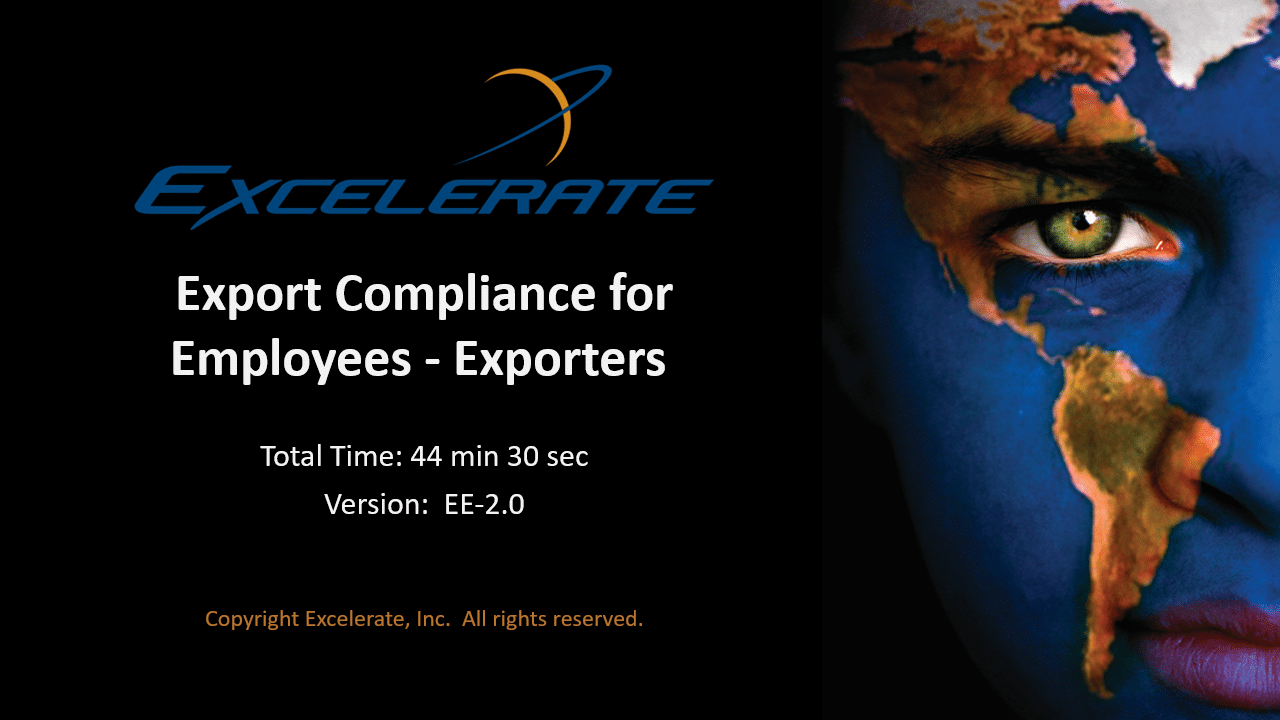 Employee Course for USA Excelerate Export Compliance Training